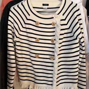 J. Crew Striped Cardigan